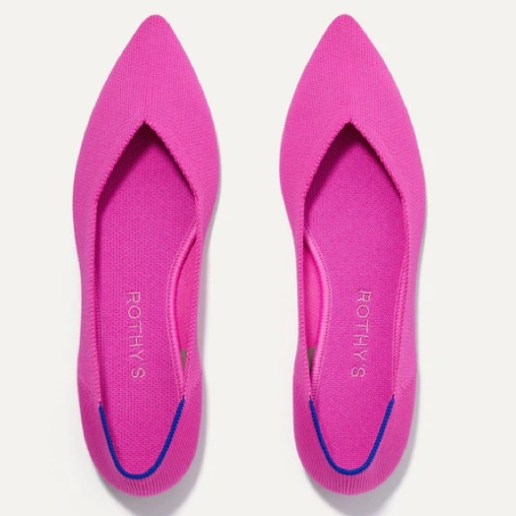 Rothy's Shoes - Rothy’s The Point Flats in Dragon Fruit